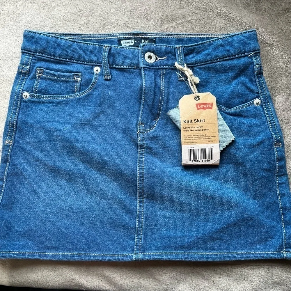 NWT Levis Denim Knit Skirt 14M